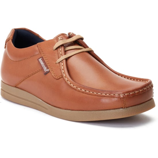 Base London Event Herrenschuhe Aus Leder In Tan Mit Schnürung - Image 1
