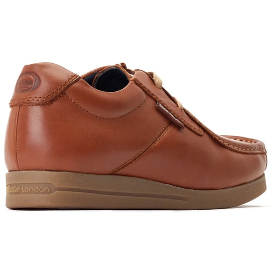 Base London Event Herrenschuhe Aus Leder In Tan Mit Schnürung - Image 2