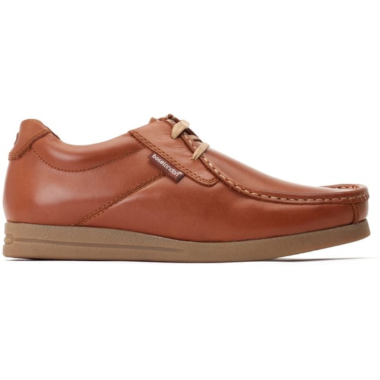 Base London Event Herrenschuhe Aus Leder In Tan Mit Schnürung - Image 5