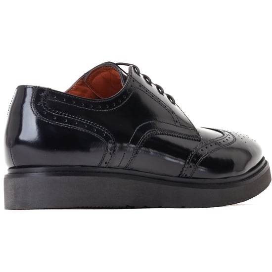 Base London Joe Leder Herren Schwarz Brogues-Schuhe - Image 2