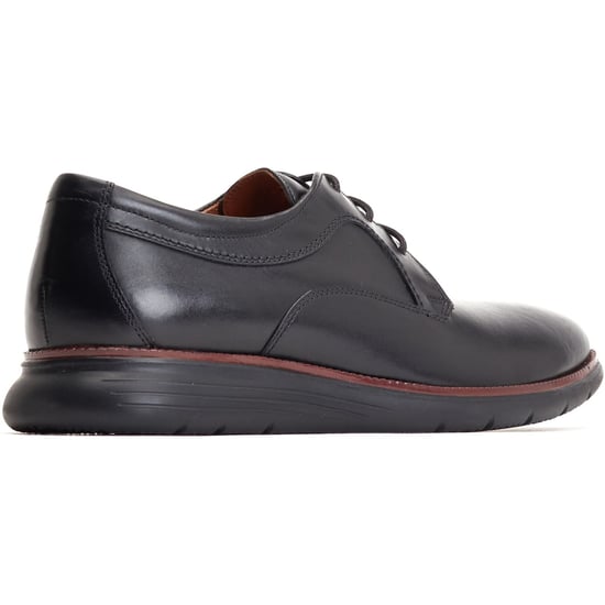 Base London Wing Leder Herrenschuhe in Schwarz Oxford Stil - Image 2