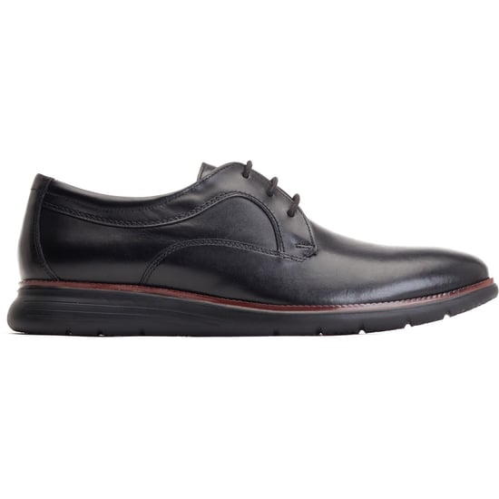 Base London Wing Leder Herrenschuhe in Schwarz Oxford Stil - Image 5