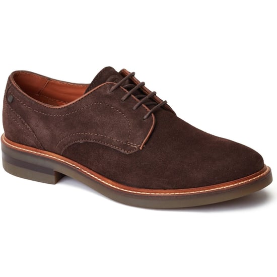 Base London Mawley Leder Herren Oxford Schuhe in verbranntem Braun - Image 1