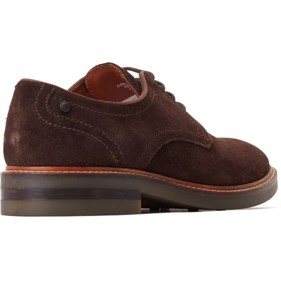 Base London Mawley Leder Herren Oxford Schuhe in verbranntem Braun - Image 2