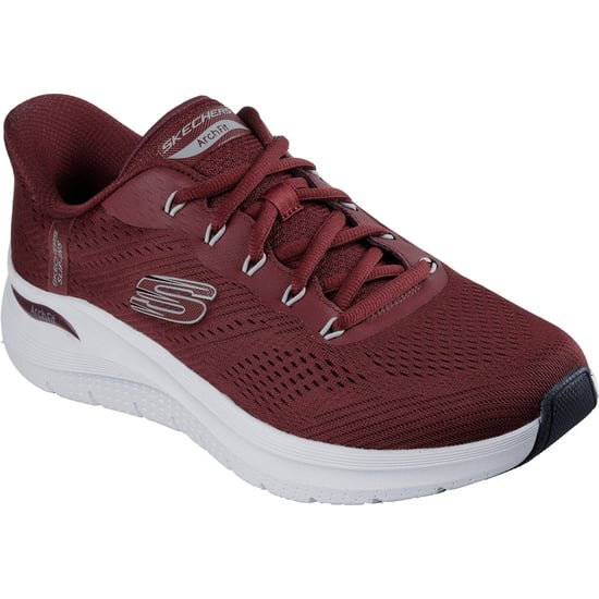 Skechers Arch Fit 2.0 Lestur Textile Herren Burgund Sneakers - Image 1