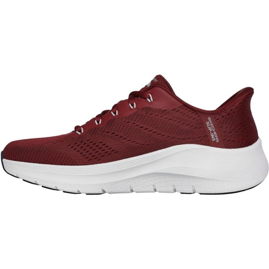 Skechers Arch Fit 2.0 Lestur Textile Herren Burgund Sneakers - Image 5