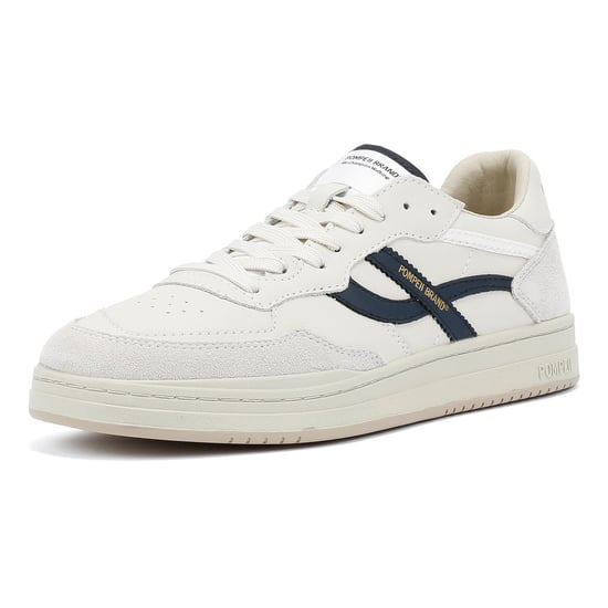 Pompeii Elan Leder Herren Weiße Sneakers - Image 3