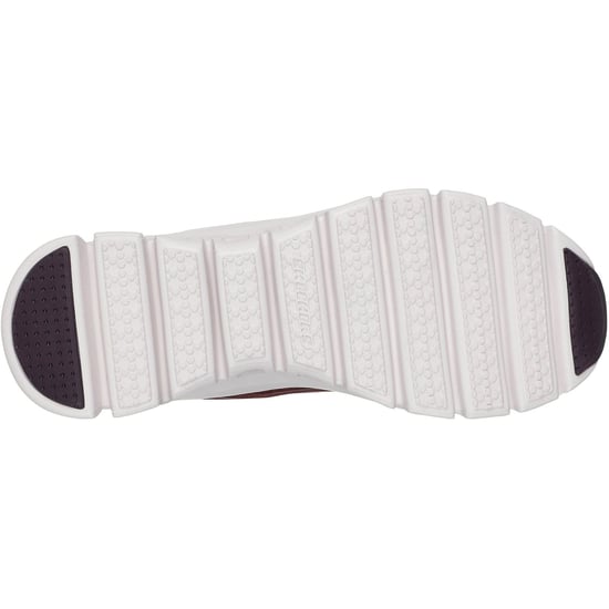 Skechers Glide-Step Elevate Amaze Textil Damen Burgunder Trainers - Image 3
