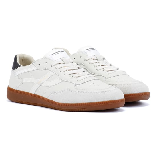 Pompeii Elan Sala Leder Herren Weiße Sneakers - Image 1