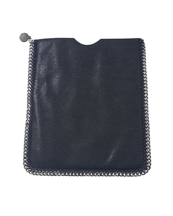 Stella McCartney Falabella iPad-Hülle aus schwarzem Leder - Image 2