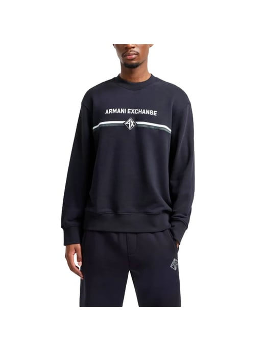Armani Exchange Herren-Sweatshirt mit Diamantmuster - Image 1