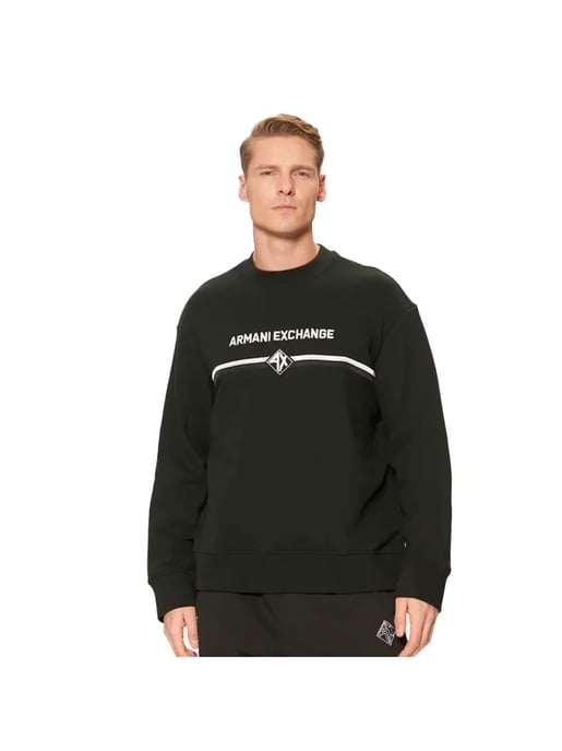 Armani Exchange Herren-Sweatshirt mit Diamantmuster - Image 1