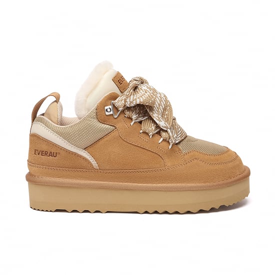 EVER AU Australien Damen Marmorierte Schnür-Plateau-Sneaker-Boots - Image 1