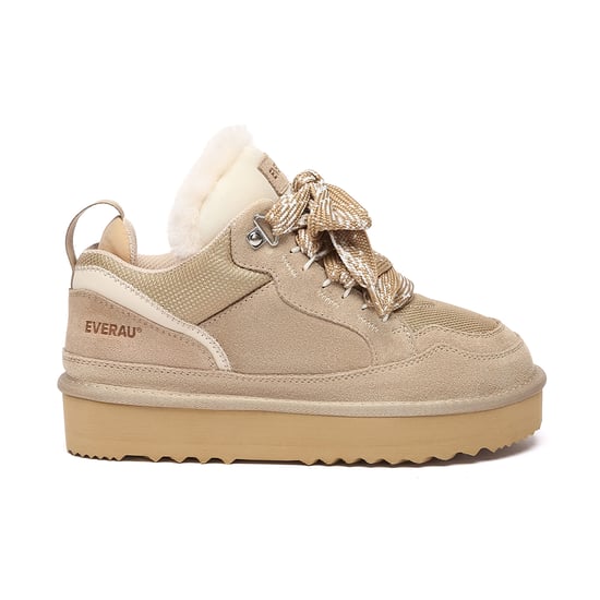 EVER AU Australien Damen Marmorierte Schnürschuh-Plateau-Stiefel - Image 1