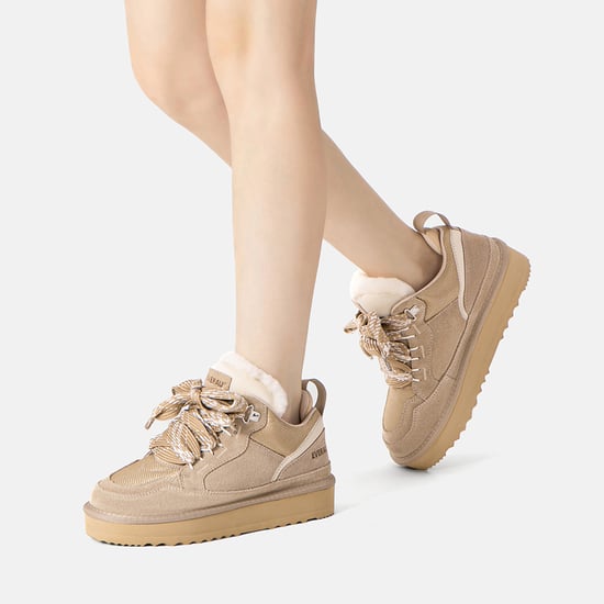 EVER AU Australien Damen Marmorierte Schnürschuh-Plateau-Stiefel - Image 2