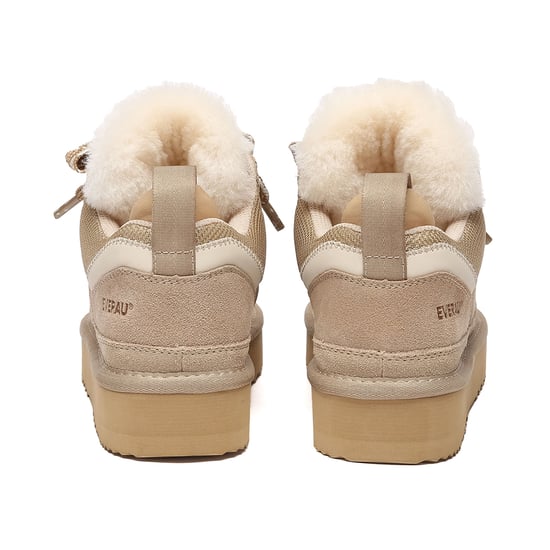 EVER AU Australien Damen Marmorierte Schnürschuh-Plateau-Stiefel - Image 5