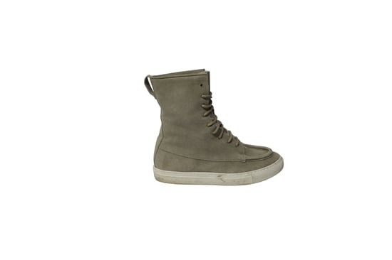 Common Projects „Turnier“ High-Top-Sneakers aus Shearling in grauem Wildleder - Image 1