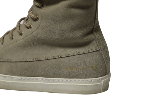 Common Projects „Turnier“ High-Top-Sneakers aus Shearling in grauem Wildleder - Image 6
