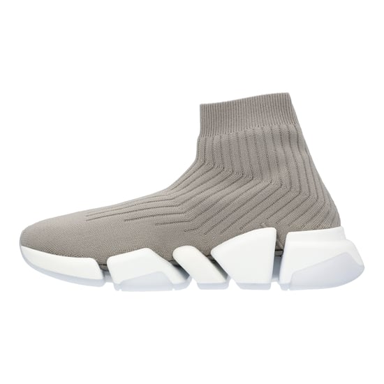 Balenciaga Speed 2.0 Sneaker für Damen in Grau mit weißer Sohle - Image 2