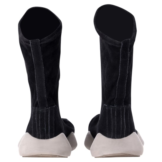 Rick Owens x Adidas Sock Runner Sneakers aus schwarzem Wildleder - Image 4