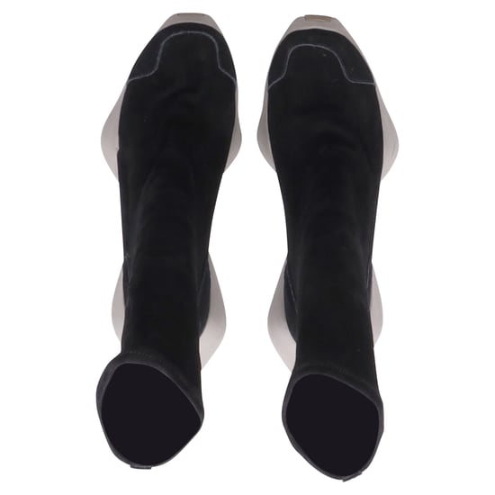 Rick Owens x Adidas Sock Runner Sneakers aus schwarzem Wildleder - Image 5