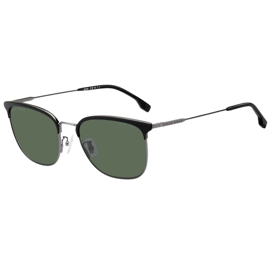 Hugo Boss – Sonnenbrille mit grünem PZ-Gläser und schwarzem Rahmen in dunklem Ruthenium - Image 2