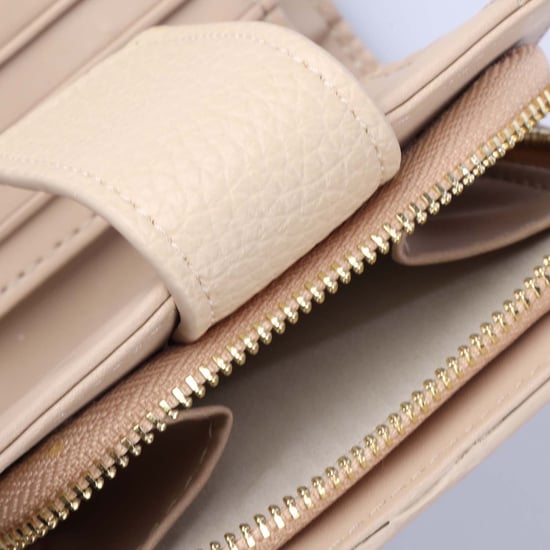 Zubehör Valentino Alexia Reißverschluss-Geldbörse in Beige - Image 5