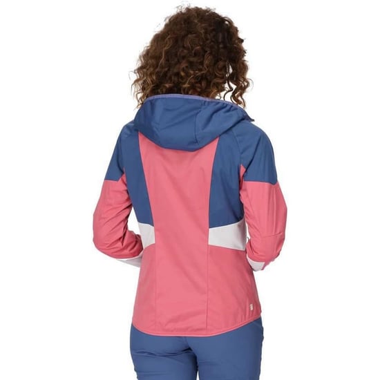 Regatta - "Tarvos V" Softshelljacke für Damen (Flaumfußtaube Grau/Staubiges Denim) - Image 6