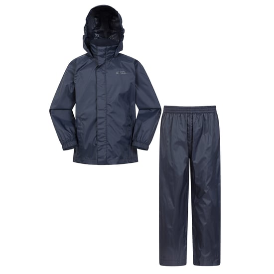 Mountain Warehouse - "Pakka" Wasserfeste Jacke und Hose im Set für Kinder (Marineblau) - Image 3