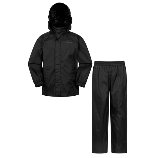 Mountain Warehouse - "Pakka" Wasserfeste Jacke und Hose im Set für Kinder (Schwarz) - Image 3