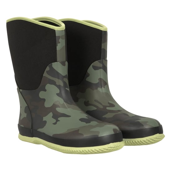 Mountain Warehouse - Kinder Gummistiefel "Puddle", Tarnmuster (Schwarz) - Image 4