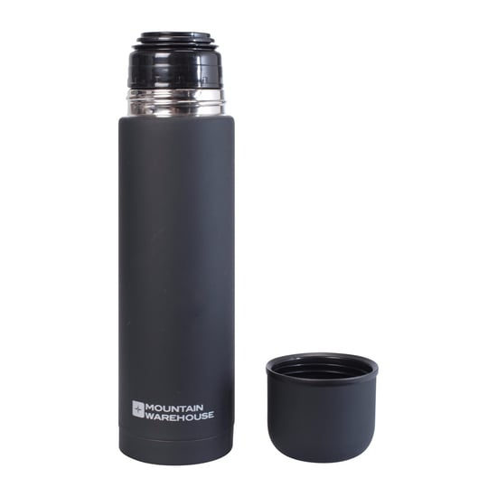 Mountain Warehouse - Thermosflasche, Gummiert, 500ml (Schwarz) - Image 2
