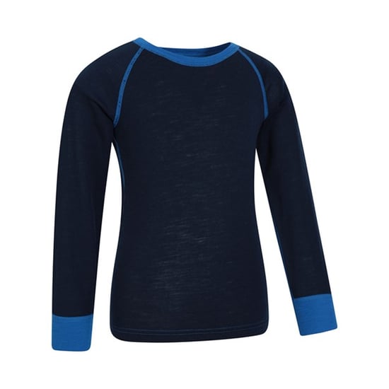 Mountain Warehouse - "Merino II" Base Layer Oberteil Rundhalsausschnitt für Kinder (Blau) - Image 2