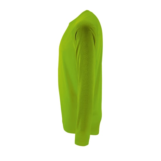 SOLS Herren Performance T-Shirt Sporty, langärmlig (Neongrün) - Image 4