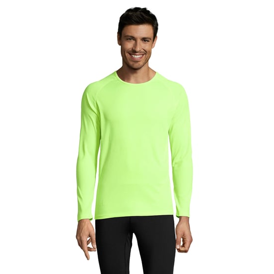 SOLS Herren Performance T-Shirt Sporty, langärmlig (Neongrün) - Image 5