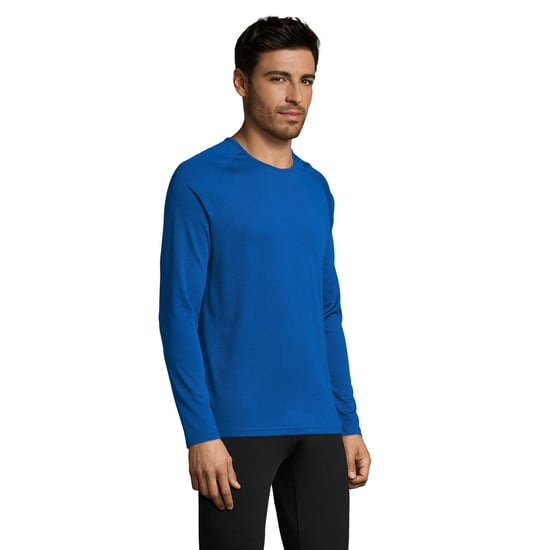 SOLS Herren Performance T-Shirt Sporty, langärmlig (Königsblau) - Image 5