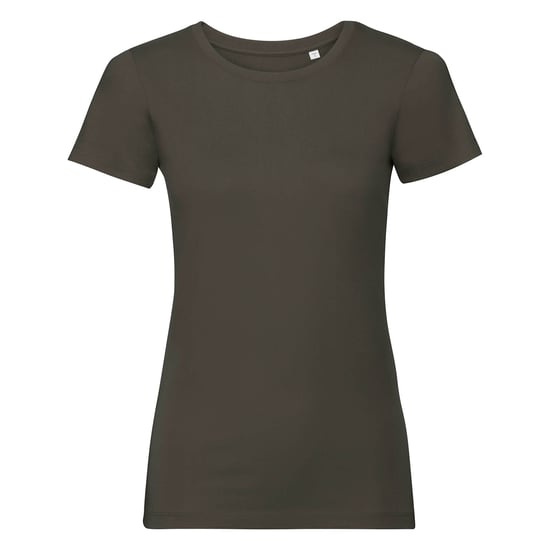 Russell - T-Shirt, Baumwolle aus biologischem Anbau für Damen (Dunkel-Olive) - Image 1