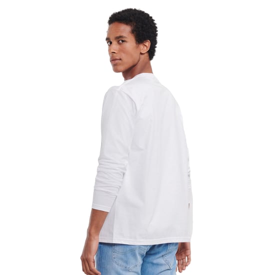 Russell - T-Shirt für Herren Langärmlig (Weiß) - Image 2