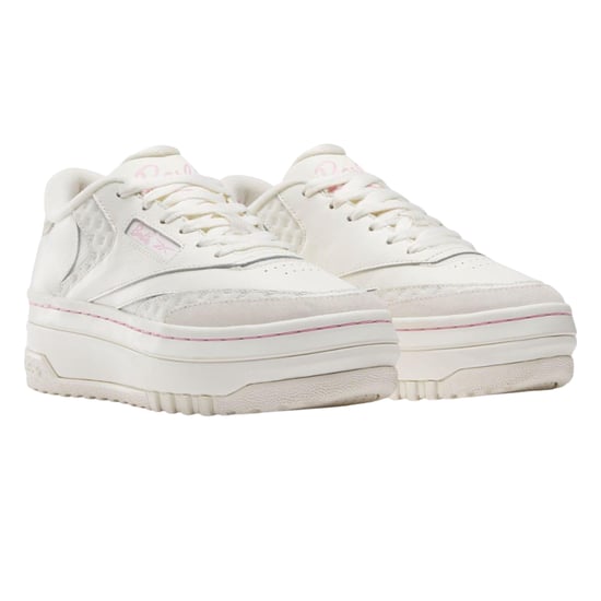 Reebok - Herren/Damen Unisex Sneaker "X Barbie Club C", Leder (Weiß/Pink) - Image 1