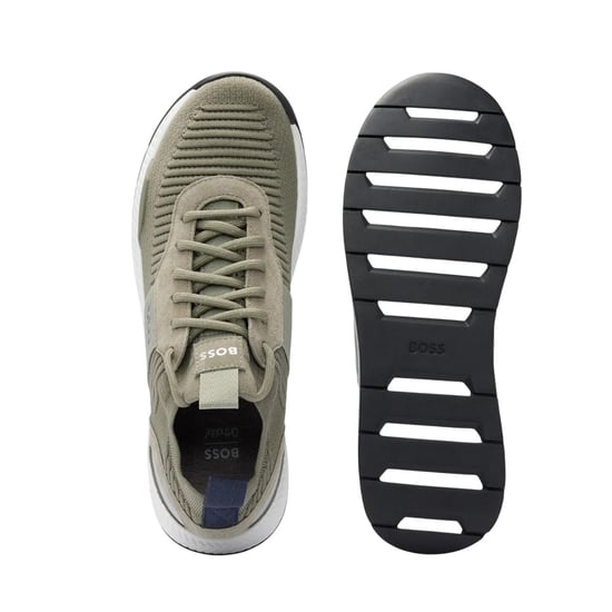 Boss - Herren Sneaker "Titanium", Wildleder-Panel (Dunkelgrün) - Image 4