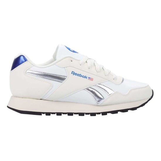 Reebok - Herren/Damen Unisex Sneaker "Glide", Wildleder (Weiß/Silber) - Image 1