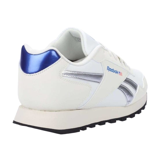 Reebok - Herren/Damen Unisex Sneaker "Glide", Wildleder (Weiß/Silber) - Image 2