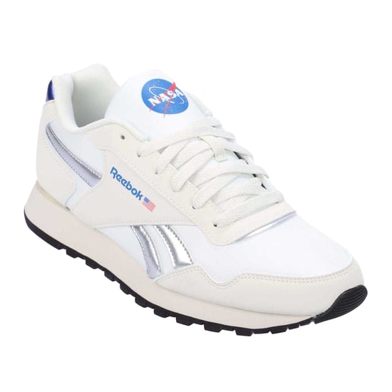 Reebok - Herren/Damen Unisex Sneaker "Glide", Wildleder (Weiß/Silber) - Image 3