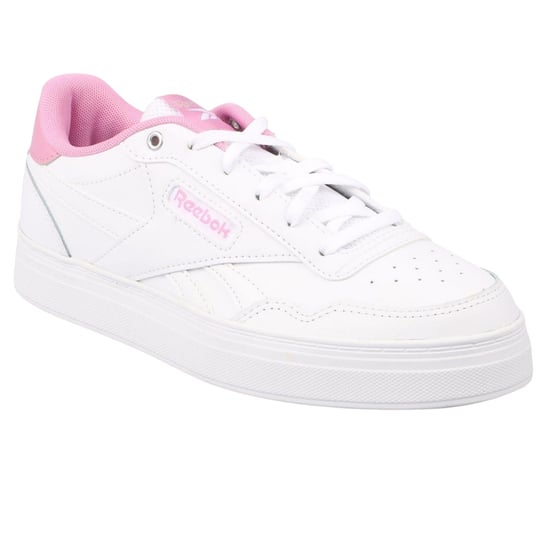 Reebok - Herren/Damen Unisex Sneaker "Court Advance Bold", Leder (Weiß/Pink) - Image 3
