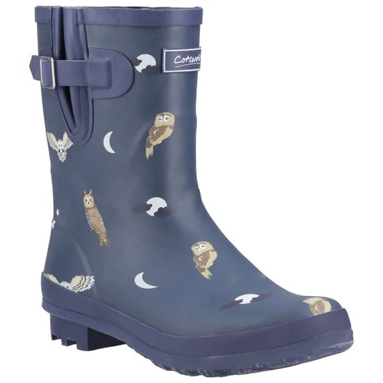 Cotswold - Damen Gummistiefel "Woodland", Eule (Mittelblau) - Image 4