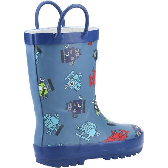 Cotswold - Kinder Gummistiefel "Puddle", Roboter (Blau) - Image 2