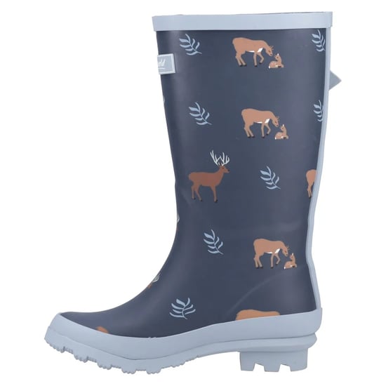 Cotswold - Damen Gummistiefel "Woodland", Rotwild (Marineblau) - Image 3