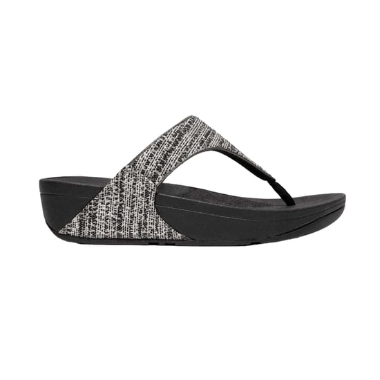 Fit Flop - Damen Sandalen "Lulu", Schimmer, Gewebe, Zehentrenner (Schwarz) - Image 3