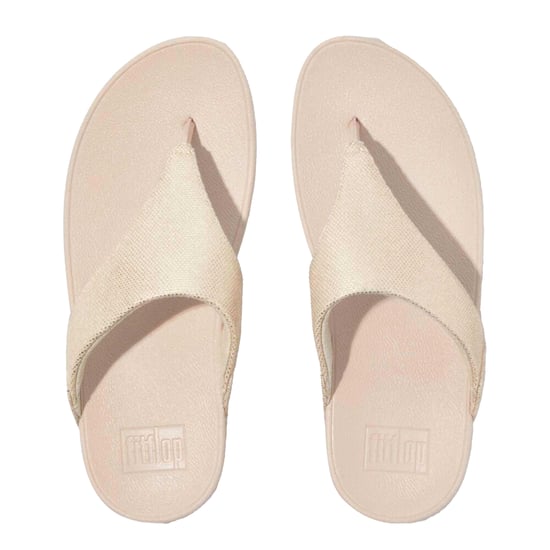 Fit Flop - Damen Sandalen "Lulu", Canvas, Zehentrenner (Beige) - Image 2