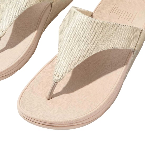 Fit Flop - Damen Sandalen "Lulu", Canvas, Zehentrenner (Beige) - Image 5